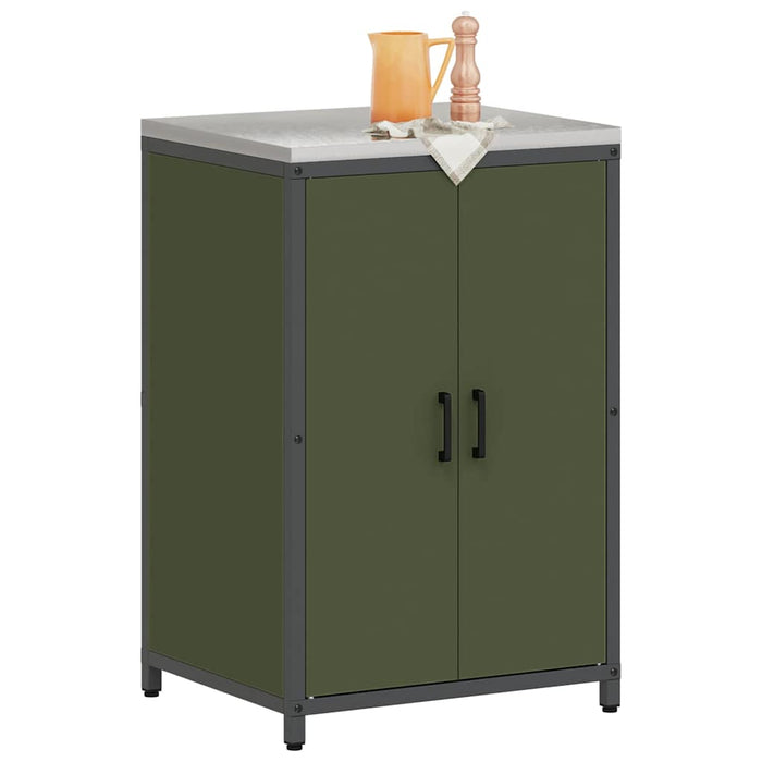 Depozitare pentru bucătărie Verde măsliniu 60 x 50 x 92 cm Oțel - WALTI WALTI