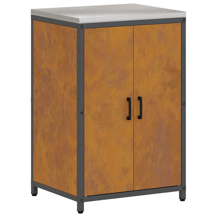 Depozitare pentru bucătărie cu ușă Ruginit 60 x 50 x 92 cm Oțel - WALTI WALTI