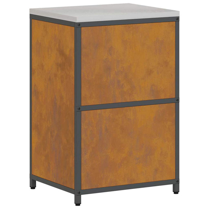 Depozitare pentru bucătărie cu ușă Ruginit 60 x 50 x 92 cm Oțel - WALTI WALTI