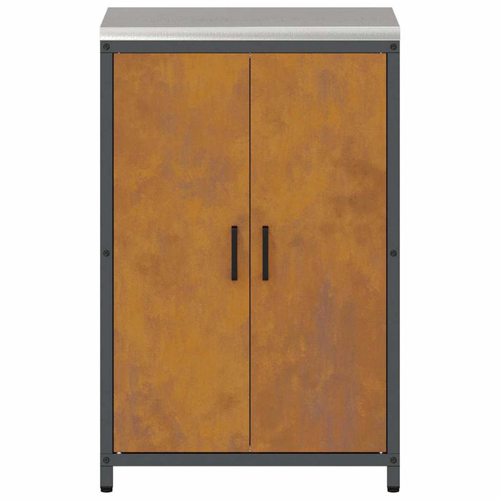 Depozitare pentru bucătărie cu ușă Ruginit 60 x 50 x 92 cm Oțel - WALTI WALTI