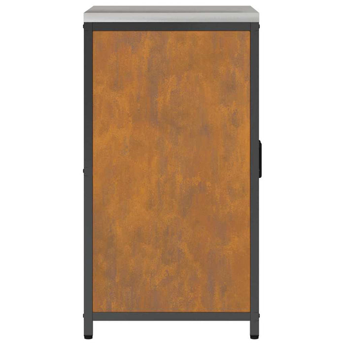Depozitare pentru bucătărie cu ușă Ruginit 60 x 50 x 92 cm Oțel - WALTI WALTI