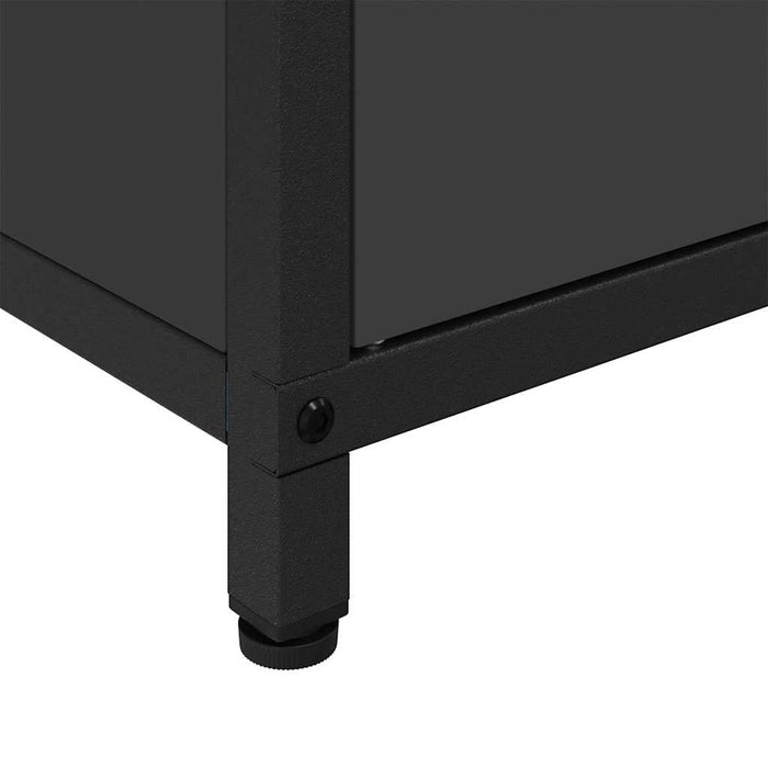 Depozitare pentru bucătărie cu raft Negru 60 x 50 x 92 cm Oțel - WALTI WALTI