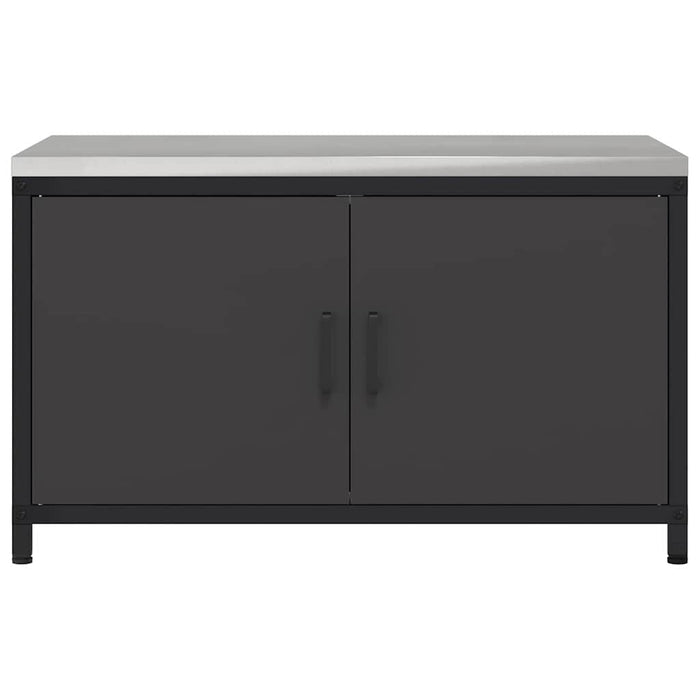 Depozitare pentru bucătărie cu raft Negru 60 x 50 x 92 cm Oțel - WALTI WALTI
