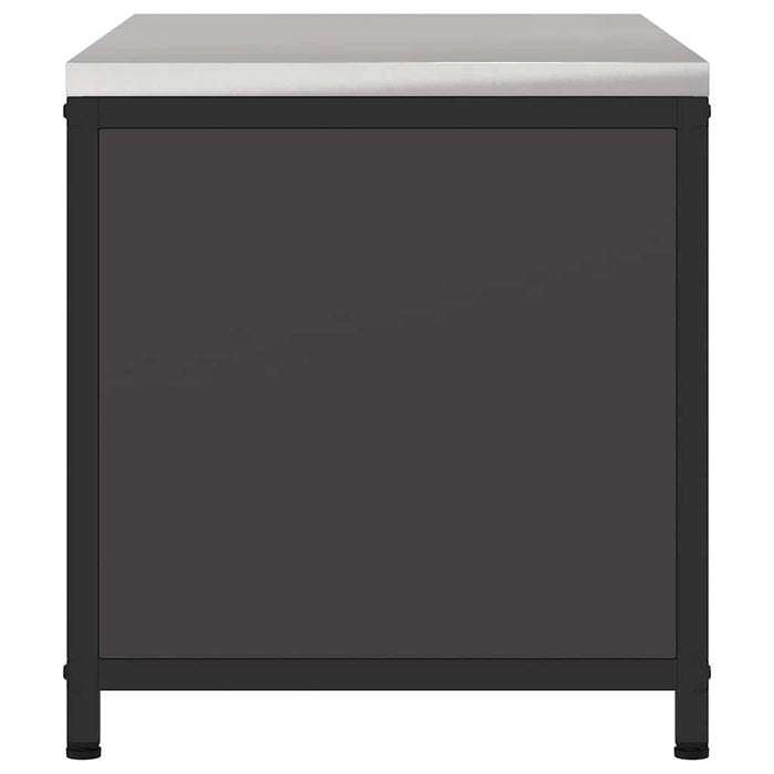 Depozitare pentru bucătărie cu raft Negru 60 x 50 x 92 cm Oțel - WALTI WALTI