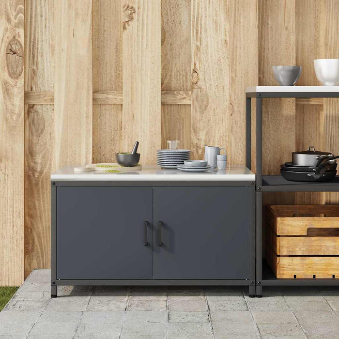 Depozitare pentru bucătărie Antracit 60 x 50 x 92 cm Oțel - WALTI WALTI