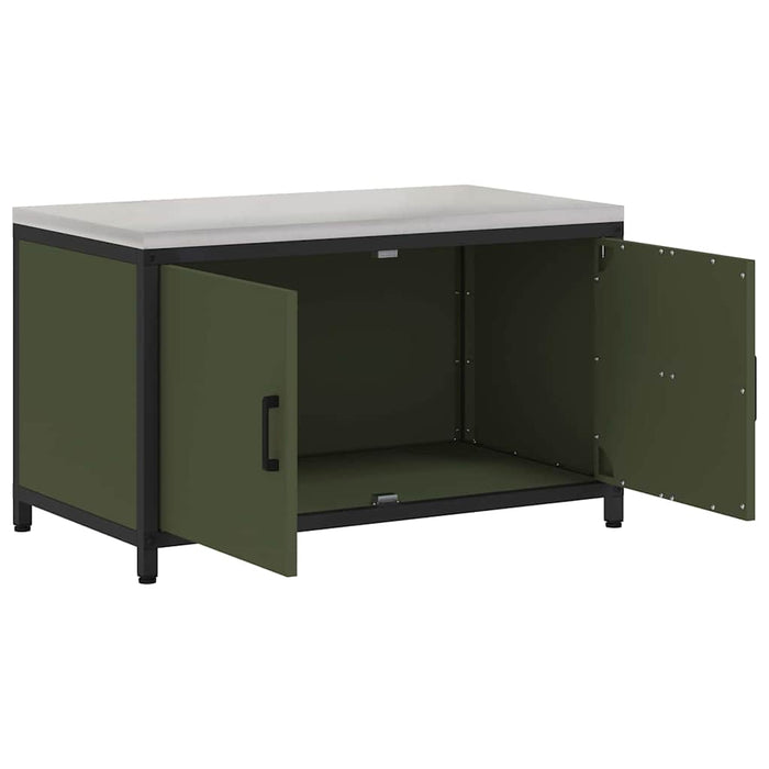 Depozitare pentru bucătărie Verde măsliniu 60 x 50 x 92 cm Oțel - WALTI WALTI