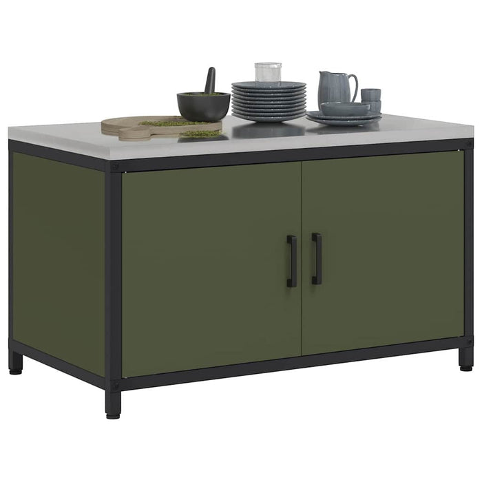 Depozitare pentru bucătărie Verde măsliniu 60 x 50 x 92 cm Oțel - WALTI WALTI