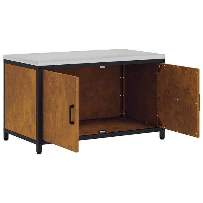 Depozitare pentru bucătărie cu ușă Ruginit 60 x 50 x 92 cm Oțel - WALTI WALTI