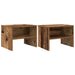 Dulap de noapte 2 pcs Lemn vechi 40 x 40 x 30 cm Lemn compozit - WALTI WALTI