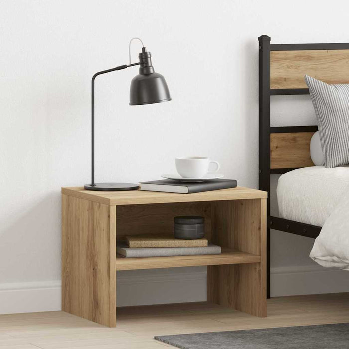 Dulap de noapte 2 pcs stejar artizanal 40 x 40 x 30 cm - WALTI WALTI