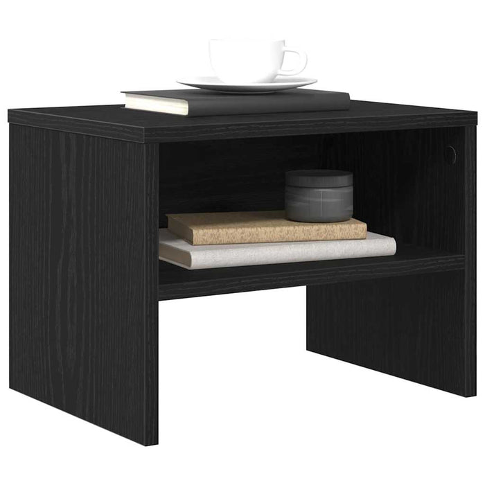 Dulap de noapte Stejar negru 40 x 40 x 30 cm Lemn compozit - WALTI WALTI