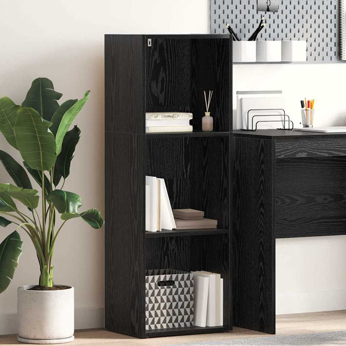 Bibliotecă Stejar negru 40 x 30 x 114 cm Lemn compozit - WALTI WALTI