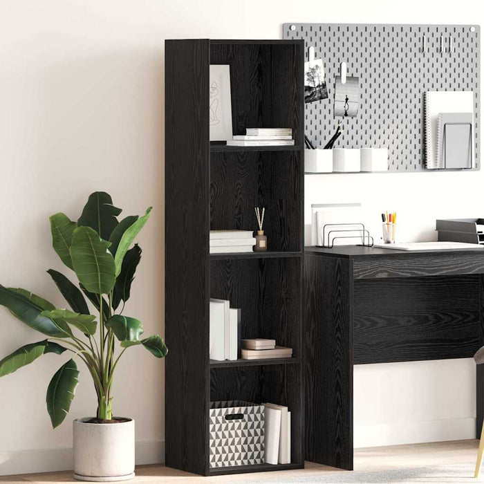 Bibliotecă Stejar negru 40 x 30 x 152 cm Lemn compozit - WALTI WALTI