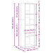 Bibliotecă Stejar negru 40 x 30 x 152 cm Lemn compozit - WALTI WALTI