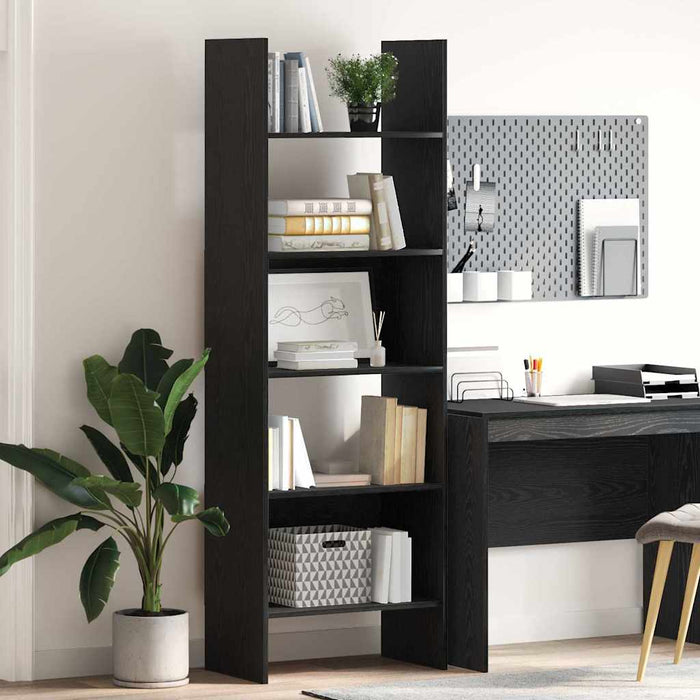 Dulap pentru cărți Stejar Negru 60 x 35 x 180 cm Lemn compozit - WALTI WALTI