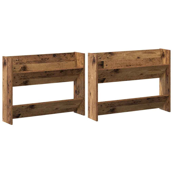 Dulap pentru pantofi cu raft 2 pcs Lemn vechi 80 x 18 x 60 cm - WALTI WALTI