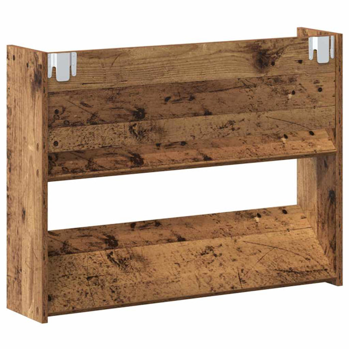 Dulap pentru pantofi cu raft 2 pcs Lemn vechi 80 x 18 x 60 cm - WALTI WALTI
