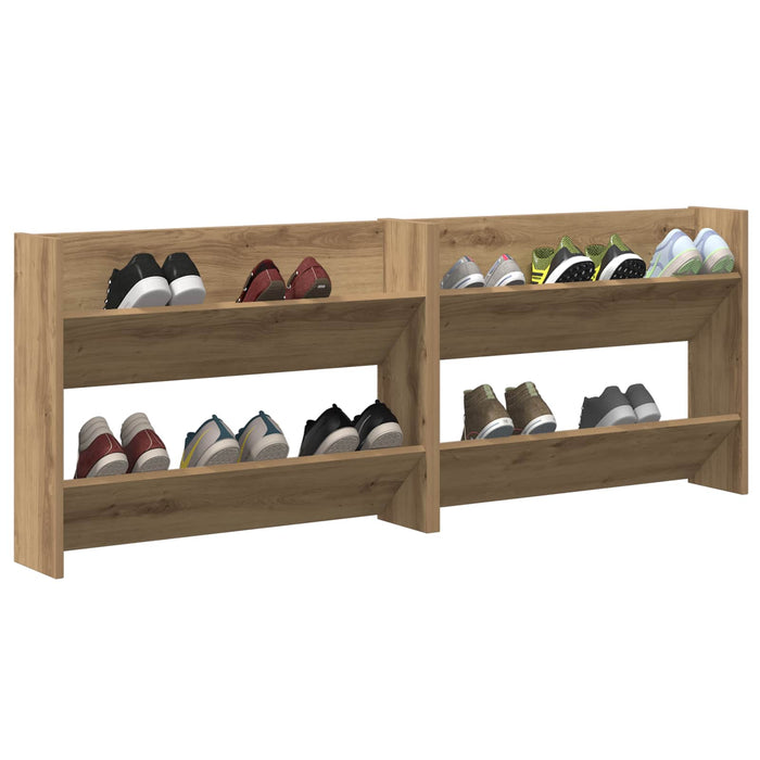 Dulap pentru pantofi 2 pcs Stejar Artizanal 81 x 18 x 60 cm - WALTI WALTI