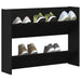 Dulap pentru pantofi Stejar Negru 82 x 18 x 60 cm Lemn compozit - WALTI WALTI