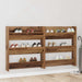 Dulap pentru pantofi cu raft 2 pcs Lemn vechi 84 x 18 x 90 cm - WALTI WALTI