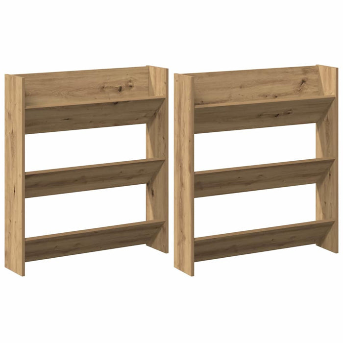 Dulap pentru pantofi 2 pcs Stejar Artizanal 85 x 18 x 90 cm - WALTI WALTI