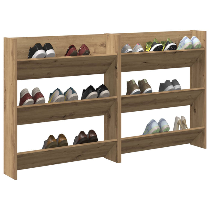 Dulap pentru pantofi 2 pcs Stejar Artizanal 85 x 18 x 90 cm - WALTI WALTI