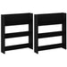 Dulap pentru pantofi cu raft 2 pcs Stejar Negru 86 x 18 x 90 cm - WALTI WALTI