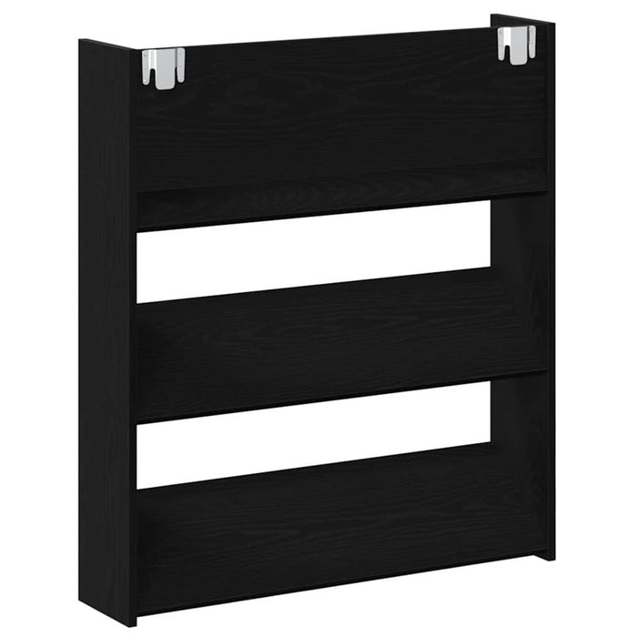 Dulap pentru pantofi cu raft 2 pcs Stejar Negru 86 x 18 x 90 cm - WALTI WALTI