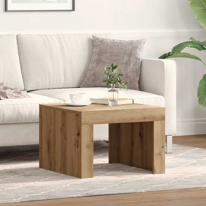 Masă de cafea Stejar Artizanal 50 x 50 x 35 cm Lemn compozit - WALTI WALTI