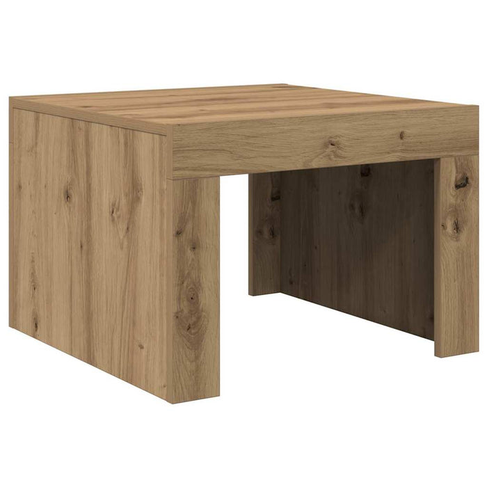 Masă de cafea Stejar Artizanal 50 x 50 x 35 cm Lemn compozit - WALTI WALTI