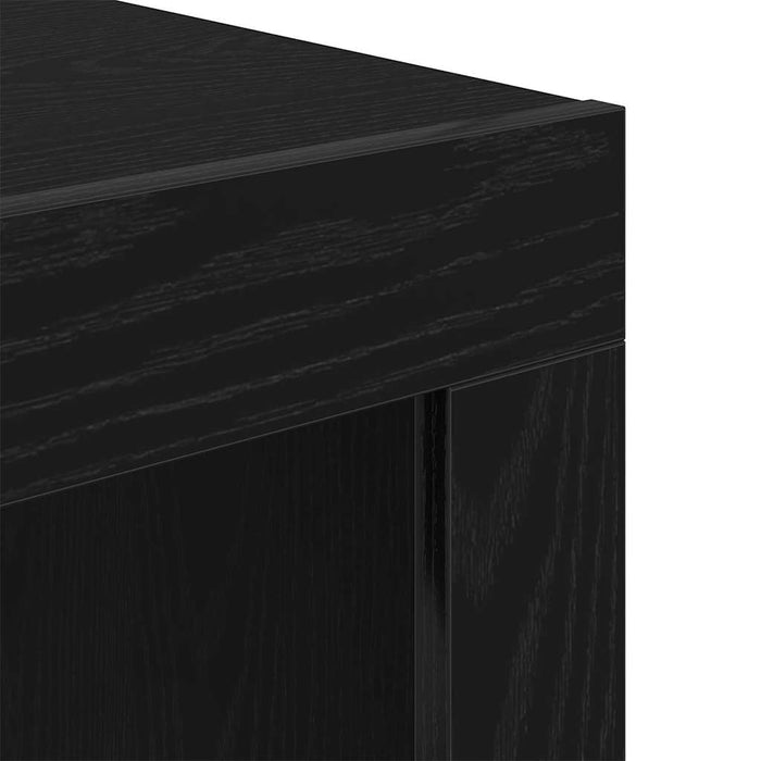 Masă de cafea Stejar Negru 50 x 50 x 35 cm Lemn compozit - WALTI WALTI