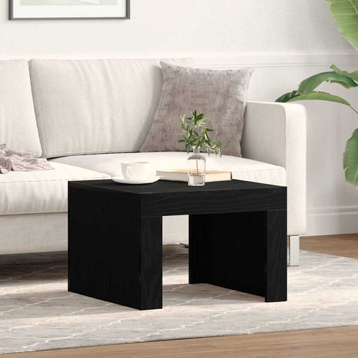 Masă de cafea Stejar Negru 50 x 50 x 35 cm Lemn compozit - WALTI WALTI