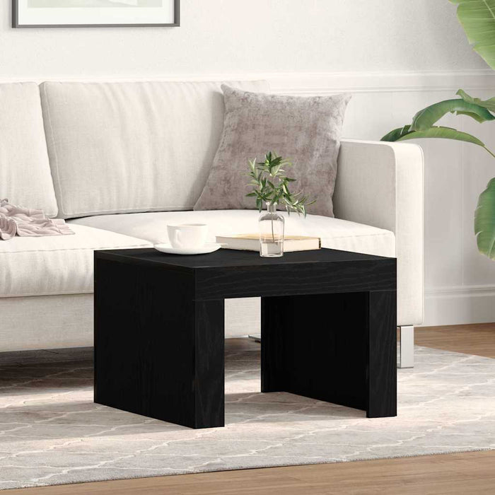 Masă de cafea Stejar Negru 50 x 50 x 35 cm Lemn compozit - WALTI WALTI
