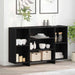 Bufet Stejar Negru 120 x 30 x 75 cm Lemn compozit - WALTI WALTI