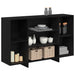 Bufet Stejar Negru 120 x 30 x 75 cm Lemn compozit - WALTI WALTI