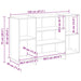 Bufet Stejar Negru 120 x 30 x 75 cm Lemn compozit - WALTI WALTI