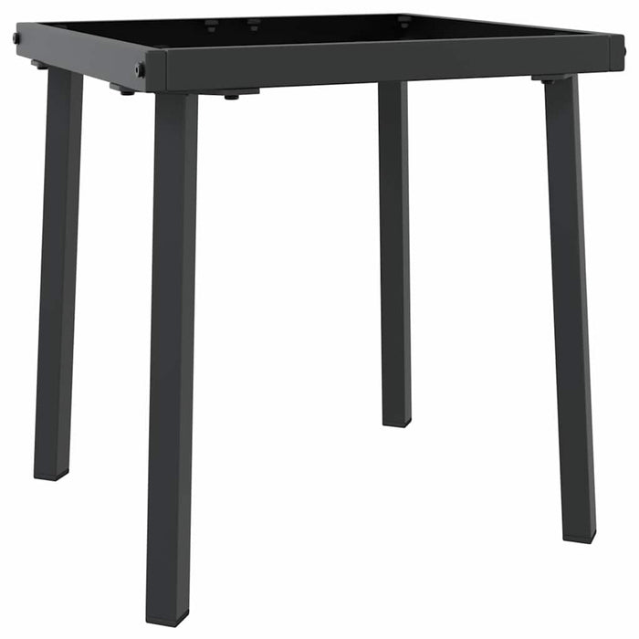 Șezlonguri 3 pcs Negru și Alb 40 x 40 x 40.5 cm poliratan - WALTI WALTI
