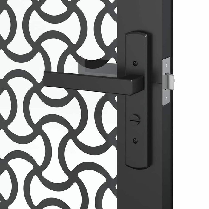 Ușă de interior Negru 76 x 201.5 cm Sticlă securizată, Aluminiu - WALTI WALTI