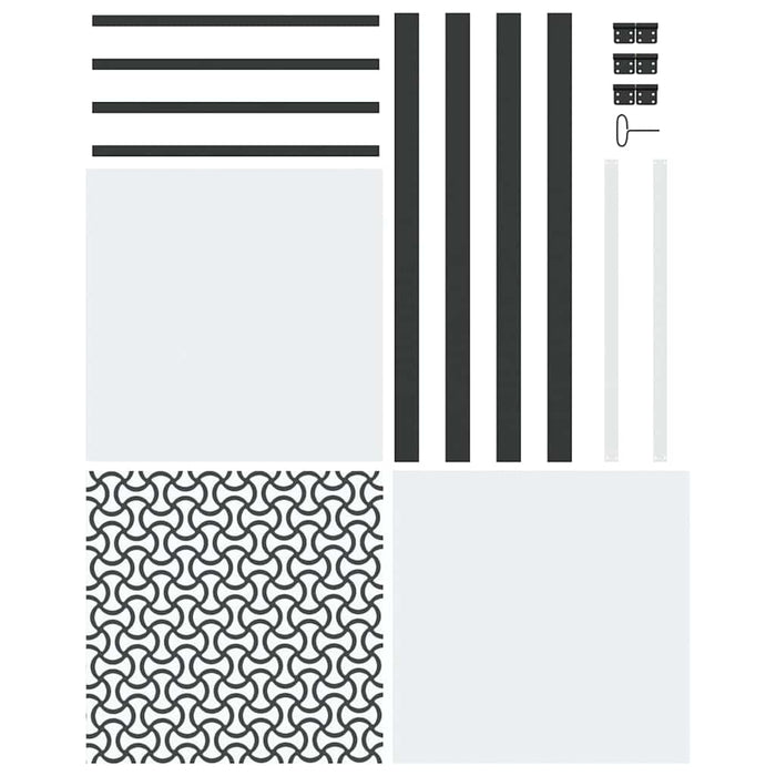 Ușă de interior Negru 76 x 201.5 cm Sticlă securizată, Aluminiu - WALTI WALTI