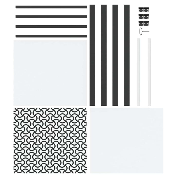 Ușă de interior Negru 83 x 201.5 cm Sticlă securizată, Aluminiu - WALTI WALTI