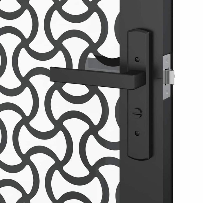 Ușă de interior Negru 93 x 201.5 cm Sticlă securizată, Aluminiu - WALTI WALTI