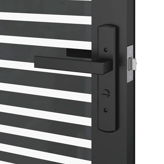 Ușă de interior Negru 76 x 201.5 cm Sticlă securizată, Aluminiu - WALTI WALTI