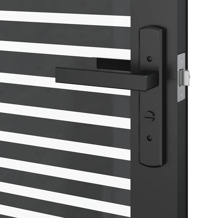Ușă de interior Negru 83 x 201.5 cm Sticlă securizată, Aluminiu - WALTI WALTI