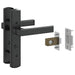 Ușă de interior Negru 83 x 201.5 cm Sticlă securizată, Aluminiu - WALTI WALTI