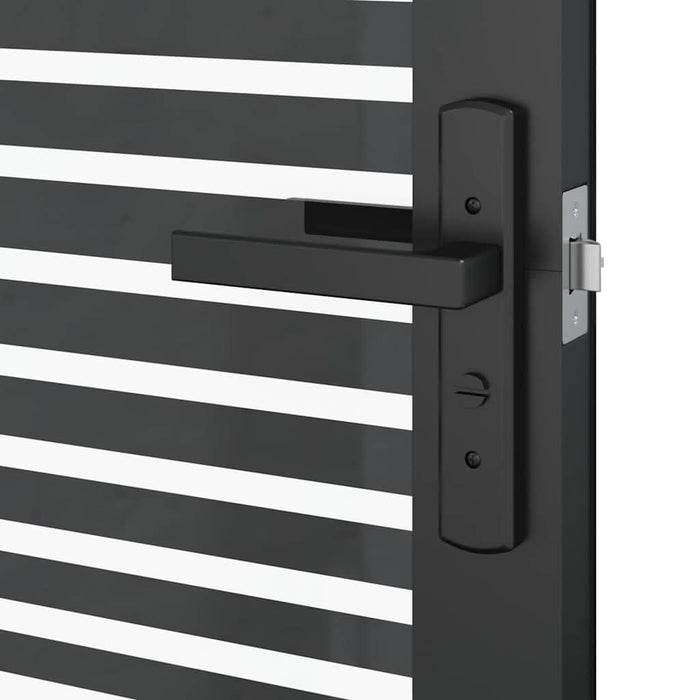 Ușă de interior Negru 93 x 201.5 cm Sticlă securizată, Aluminiu - WALTI WALTI