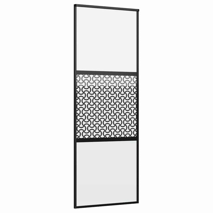 Ușă glisantă Negru 76 x 205 cm Sticlă securizată, Aluminiu - WALTI WALTI