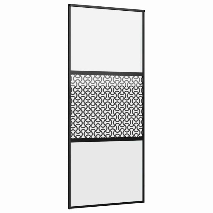 Ușă glisantă Negru 90 x 205 cm Sticlă securizată, Aluminiu - WALTI WALTI