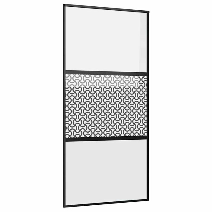Ușă glisantă Negru 102.5 x 205 cm Sticlă securizată, Aluminiu - WALTI WALTI