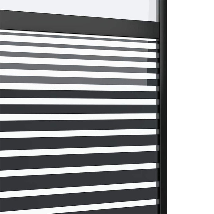 Ușă glisantă Negru 76 x 205 cm Sticlă securizată, Aluminiu - WALTI WALTI
