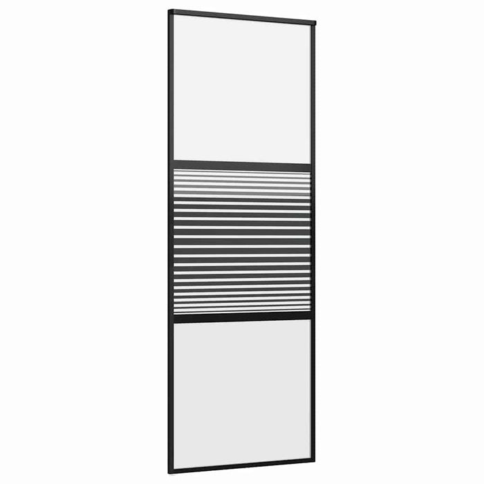 Ușă glisantă Negru 76 x 205 cm Sticlă securizată, Aluminiu - WALTI WALTI